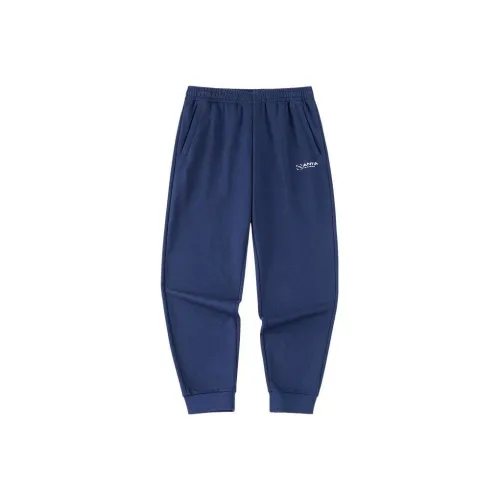 ANTA Comprehensive Training Collection Sports Lifestyle Collection Осенние Вязаные Тренировочные Штаны Мужские Синие