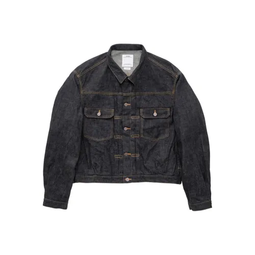 Visvim Темно-синяя унисекс куртка