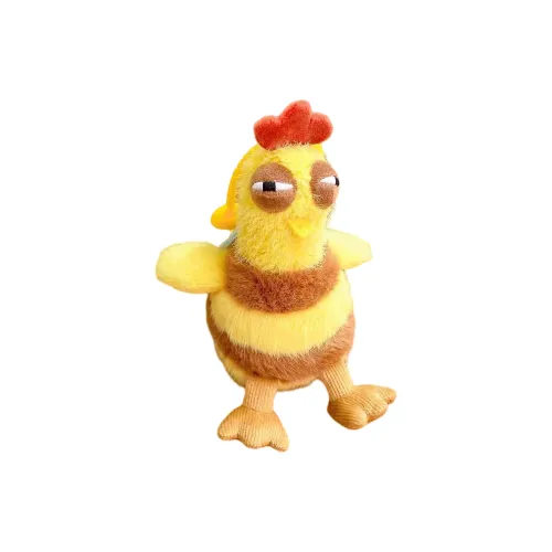JIUJI Cute Stress Relief Chicken Брелок Кукла Плюшевая Подвеска 14,5 см Высота