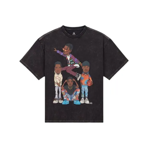 Конверс Черные Мужские T-Рубашки