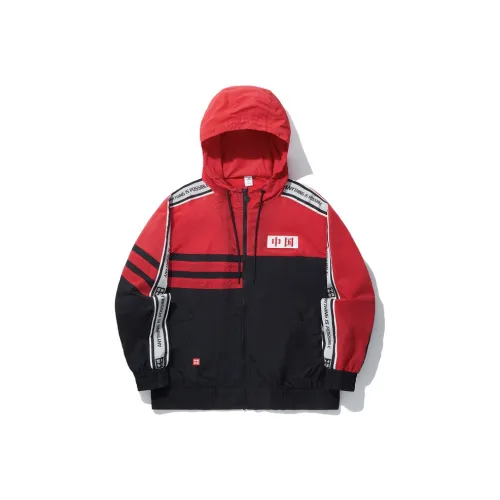 LINING Тренчкот Мужской Черный Слава Красный