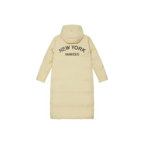 Mlb Base Logo New York Yankees Basic Collection FW24 Пуховик Унисекс Лен Бежевый Желтый
