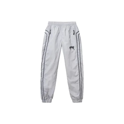 Revenge Двойная полоска Track Pants GREY Вязаные Тренировочные брюки Унисекс Серый