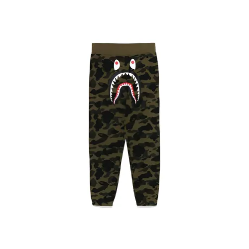 A BATHING APE BAPE совместный бренд Вязаные тренировочные брюки Мужские Зеленые