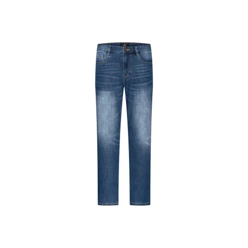 SEPTWOLVES 112 Medium Blue Men's Jeans SEPTWOLVES 112 Средние синие мужские джинсы