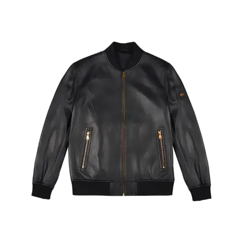 Raidy Boer Кожа Куртка Мужская Черная