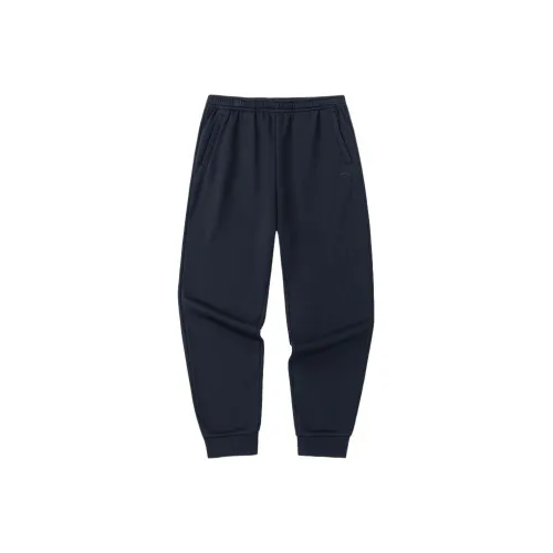 ANTA Sports Life Collection Вязаные тренировочные брюки мужские черные