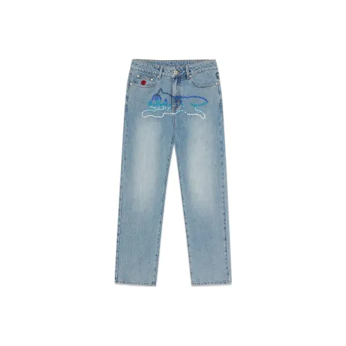 Мороженое Синий Унисекс Джинсы