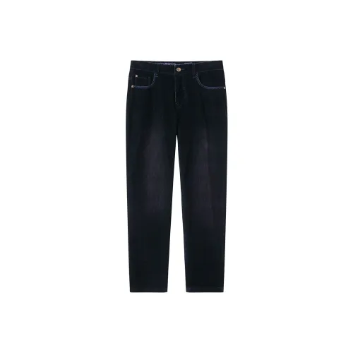 DAVID NAMAN Джинсы Мужские Темно-Синие