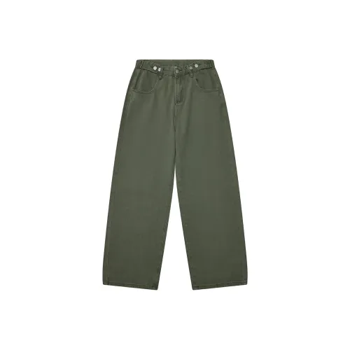 Heartboon Зеленые Унисекс Джинсы