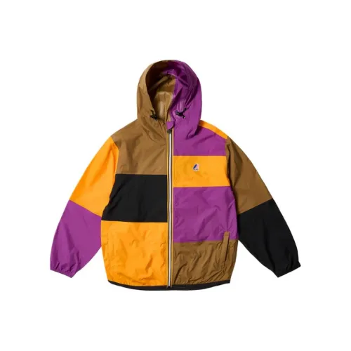 Дворцовый K Way Co Branded Модель Фиолетовый/Апельсин Унисекс Куртки