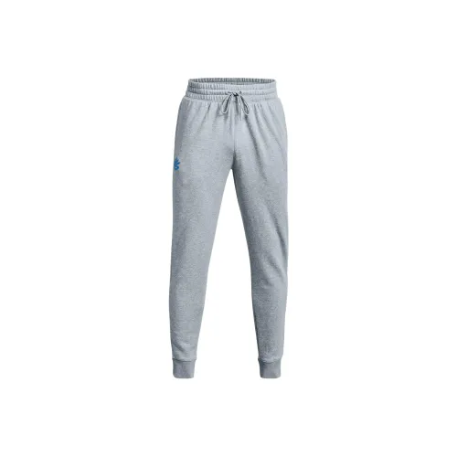 Under Armour Серый Синий Мужские Вязаные Тренировочные Штаны