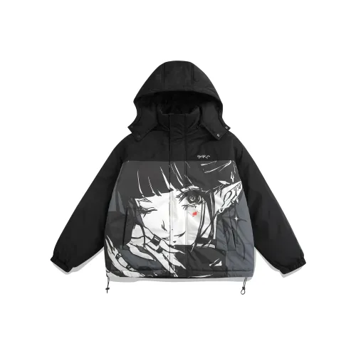 Guuka Хлопковый пуховик унисекс черного цвета