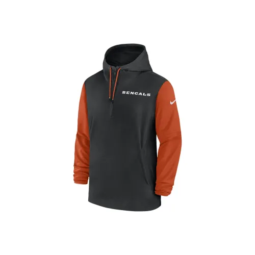 nike NFLCincinnati Bengals Sideline Pre Game Игрок Куртки Пальто Мужской Черный