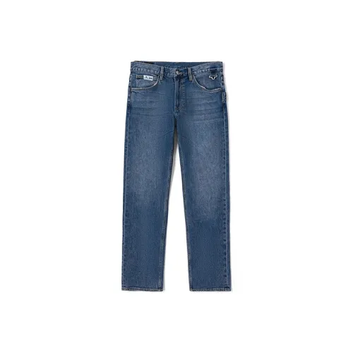 Lee совместный бренд Buddy Lee Series FW23 Джинсы Мужские Светло-Синий