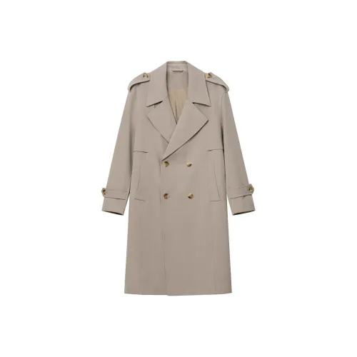 J.D.V Тренчкот Мужской Светлый Кофейный