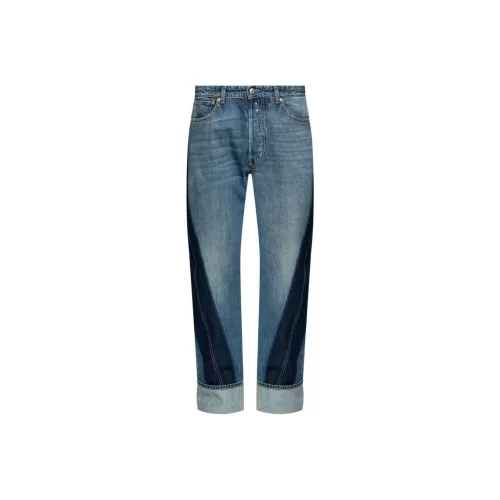 Alexander McQueen Индиго Мужские Джинсы