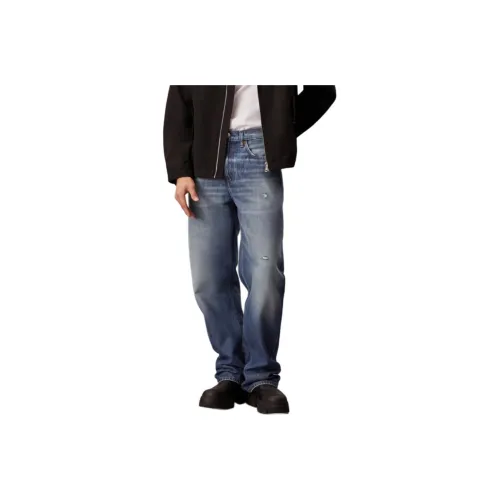 CALVIN KLEIN Джинсы Мужские Темно-синие