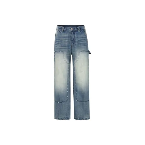 MEGALAXY Синие Унисекс Джинсы