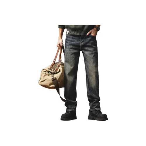 GELANLU Синие Унисекс Джинсы