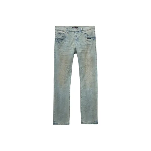 PURPLE BRAND Джинсы Мужские Светло-Синие