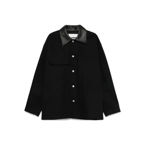 JIL SANDER Мужские черные куртки