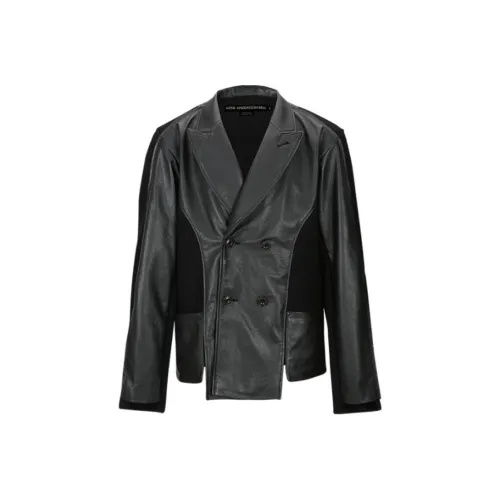 ANDERSSON BELL Коллаборация Кожа Куртка Мужская Черная