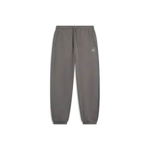 LINING Sports Life Collection Трикотажная ткань Спортивные тренировочные брюки Мужские ROAD Серый