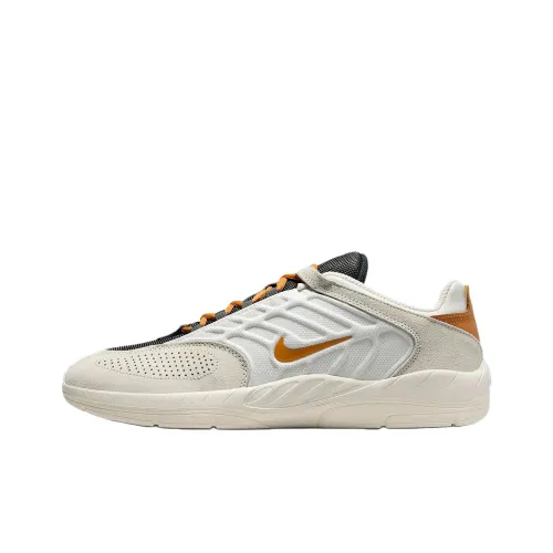 Nike Sb Vertebrae Slip-resistant Abrasion-resistant Low Top Casual Shoes Men's White Gray Найк Sb Vertebrae Противоскользящий Устойчивый к истиранию Низкий Топ Повседневная Обувь Мужская Белый Серый