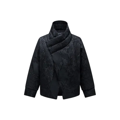 HERBEL Пуховик Мужской Обсидиан Золото-черный