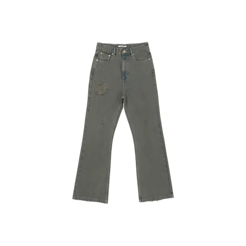 Gremade Homme Зеленые Унисекс Джинсы