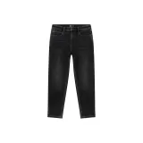 Деним, вымытый, черный, 98201