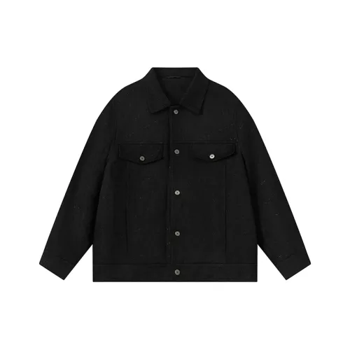 CAISEDI Куртки и Пальто Мужской Черный