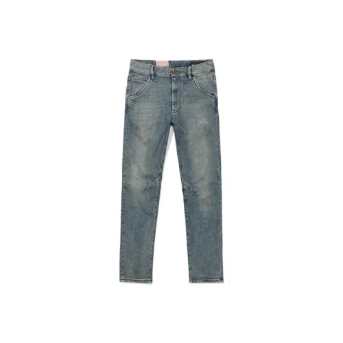 ABLE JEANS Желтый Грязь Синий Мужские Джинсы