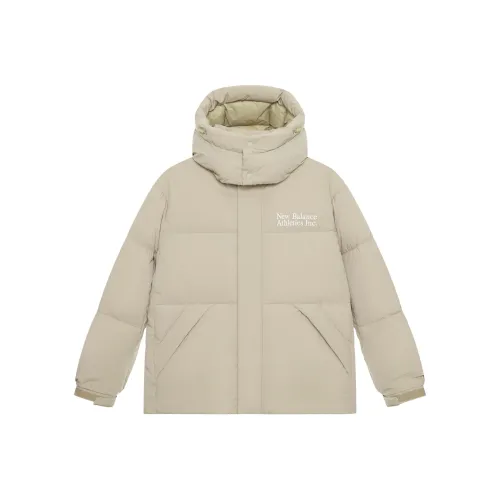 New Balance совместная серия Vintage Sports Большой карман Дизайн Утиный пух Куртка Унисекс Темный хаки