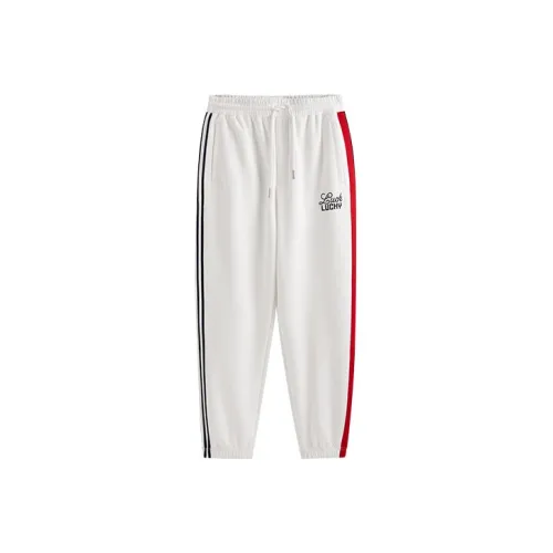 PEACEBIRD MEN Вязаные тренировочные штаны унисекс белые