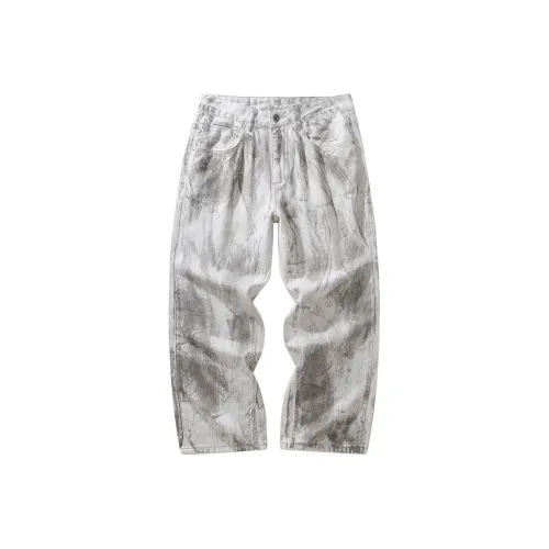 HZWH Белый Мужской Джинсы