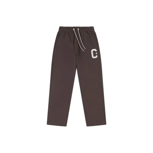 Converse Вязаные спортивные брюки мужские коричневые