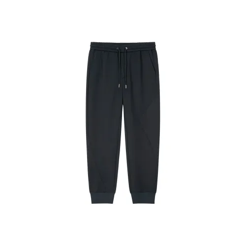 DAVID NAMAN Повседневные брюки Мужские Темно-синие