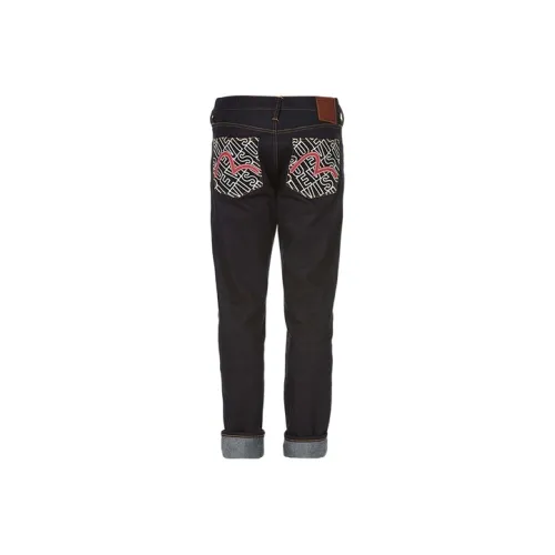 EVISU Джинсовый Синий Мужские Джинсы
