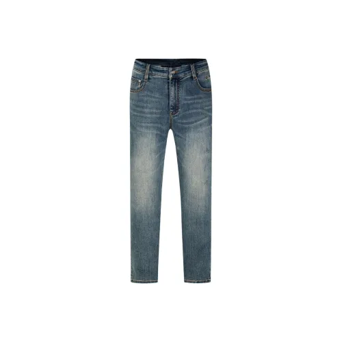 Cavalli Class Blue Men's Jeans Кэвали Класс Синий Мужские Джинсы