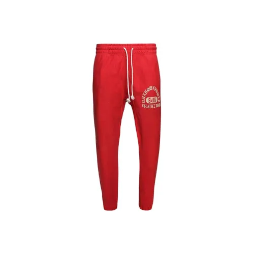 SAINT Mxxxxxx Red Men's Knitted Training Pants SAINT Mxxxxxx Красный Мужские Вязаные Тренировочные Штаны