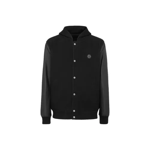PHILIPP PLEIN Мужские черные куртки