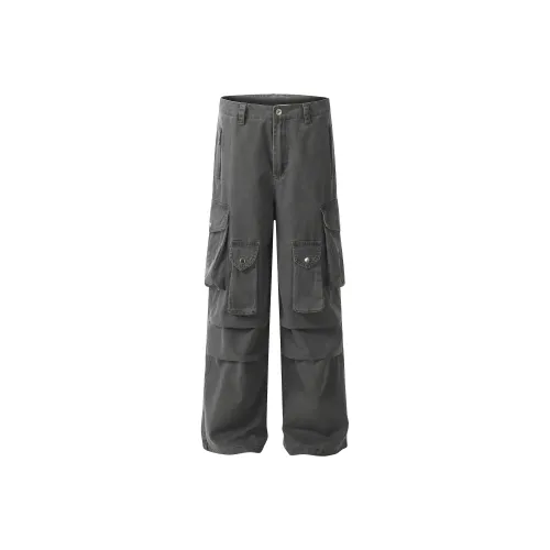 GBXM Серые Унисекс Брюки с карманами
