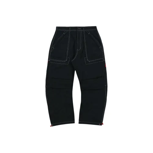 PLEASURES SS24 Летняя коллекция Карго брюки Мужские Черные