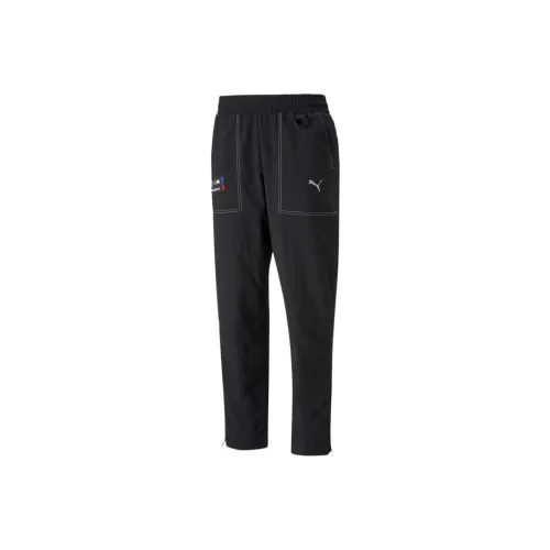 PUMA Ferrari Race AOP Черные Мужские Вязаные Тренировочные Штаны