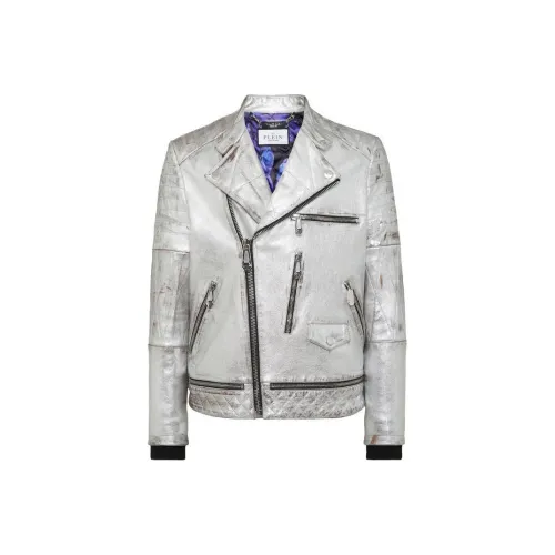 PHILIPP PLEIN Silver Мужские Куртки