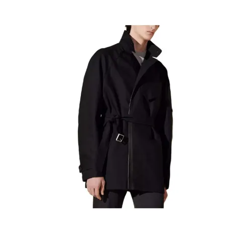 HERMES FW24 Тренчкот Мужской Черный
