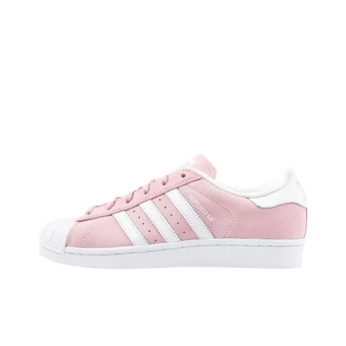 Adidas Originals SUPERSTAR LOW Топ Скейтборд Кроссовки Женские Белые Розовые
