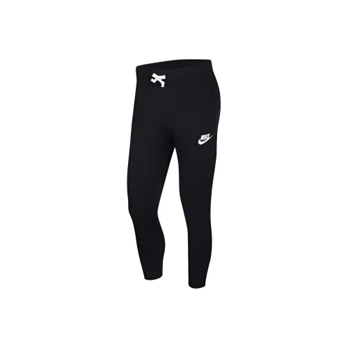 Nike Черные Мужские Вязаные Тренировочные Штаны